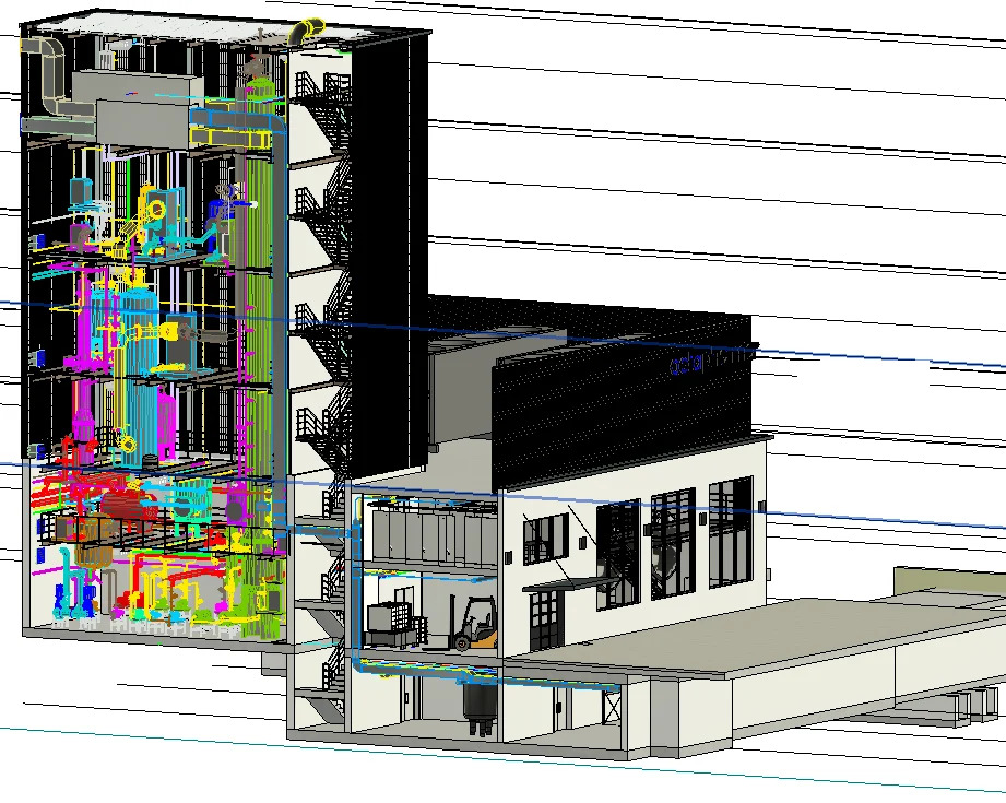 Klimatisierung Destillationsanlage